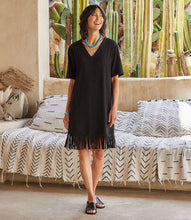 Load image into Gallery viewer, V-Neck Fringe Dress
