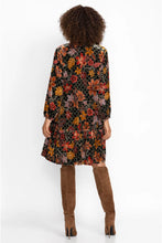 Load image into Gallery viewer, JASMOON FLORE VELVET FIELD TIERED DRESS
