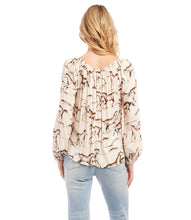 Load image into Gallery viewer, Blouson Sleeve Peasant Top
