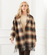 Load image into Gallery viewer, Plaid Fringe Jacket
