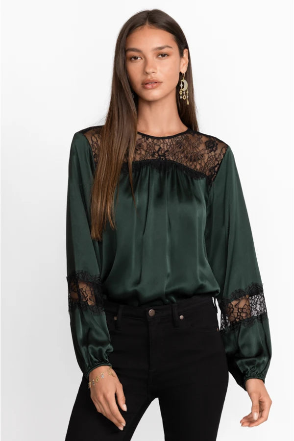 MIDNIGHT SILK BLOUSE