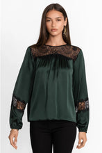 Load image into Gallery viewer, MIDNIGHT SILK BLOUSE
