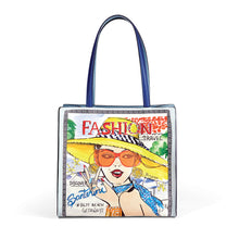 Load image into Gallery viewer, Fashionista Santorini Medium Tote
