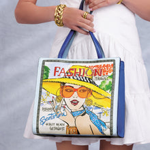 Load image into Gallery viewer, Fashionista Santorini Medium Tote
