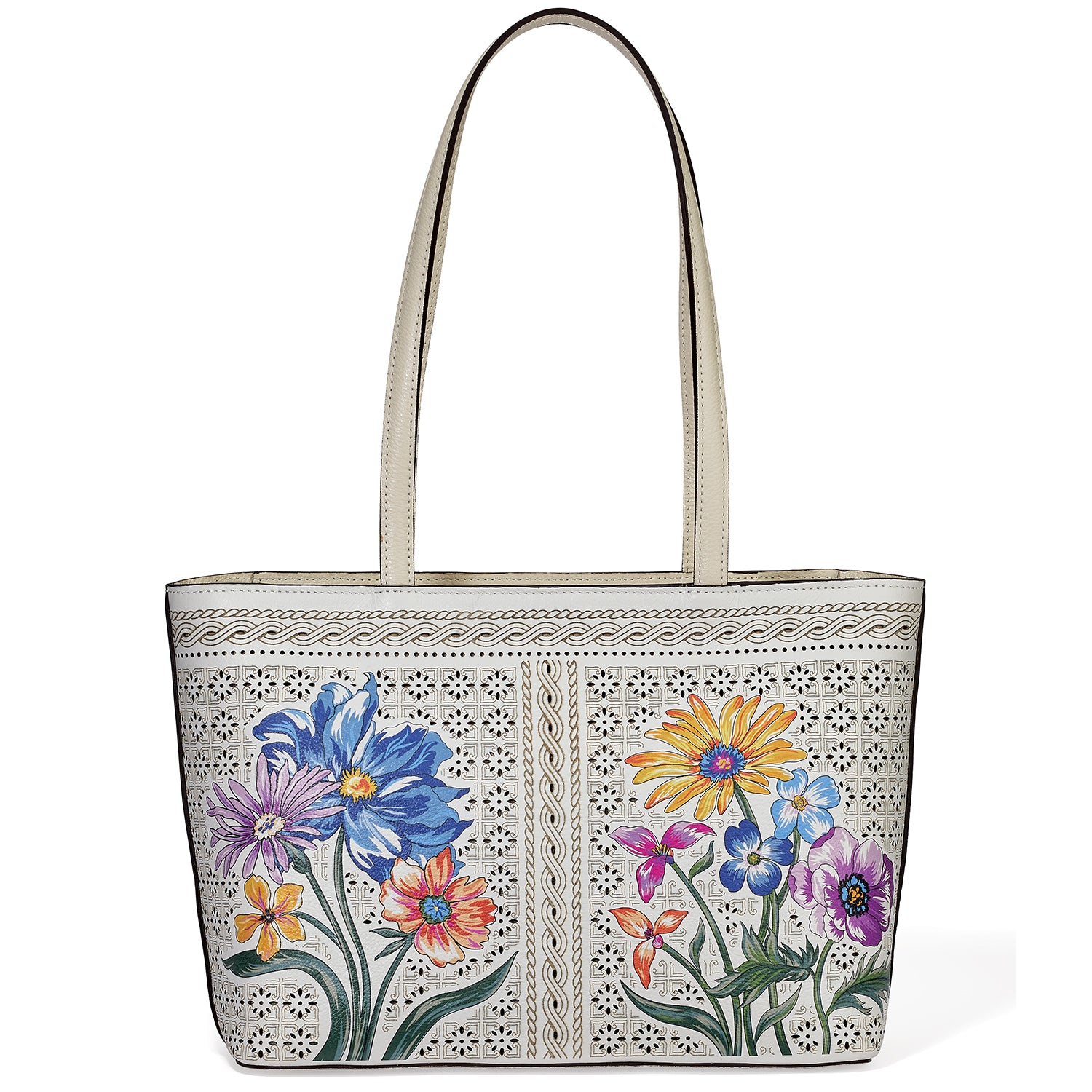 Brighton selling Dahlia Magnolia Coll Floral Convertible Shopper Tote