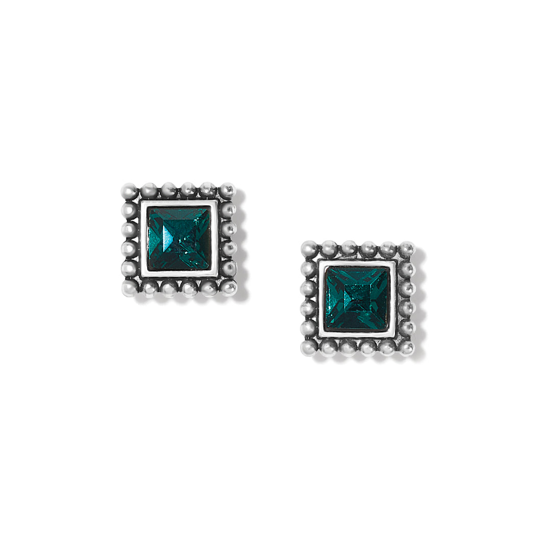 Sparkle Square Mini Post Earrings