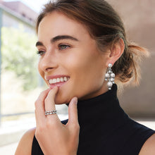 Load image into Gallery viewer, Pearl-icious Post Drop Earrings
