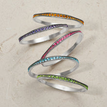 Load image into Gallery viewer, Light Hearted Crystal Bangle
