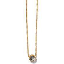 Load image into Gallery viewer, Ferrara Two Tone Luce Mini Pendant Necklace
