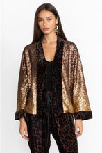 Load image into Gallery viewer, SEQUIN GOLD PLAZA KIMONO
