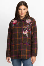 Load image into Gallery viewer, GARNET PLAID SHIRT JACKET
