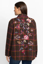 Load image into Gallery viewer, GARNET PLAID SHIRT JACKET
