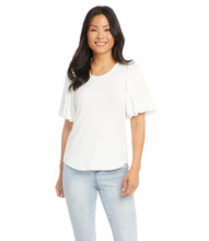 Load image into Gallery viewer, Contrast Satin Sleeve Top
