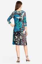 Load image into Gallery viewer, LUNAMO CRANE 3/4 SLEEVE SWING DRESS
