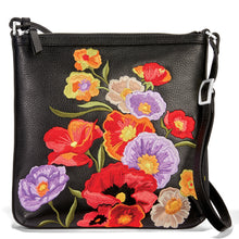 Load image into Gallery viewer, Painted Poppies Messenger Bag
