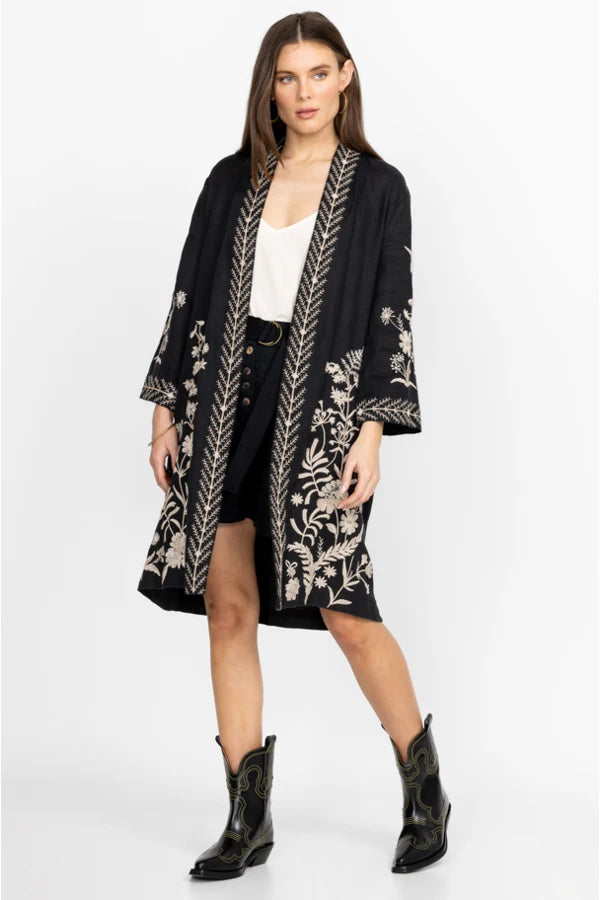 MARSEILLE LINEN KIMONO COAT